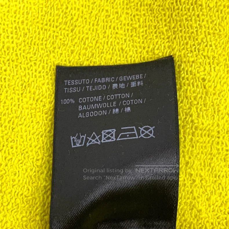 Balenciaga Balenciaga Yellow logo lettering print cotton hooded draws Size US XXS / EU 40 - 7 Thumbnail
