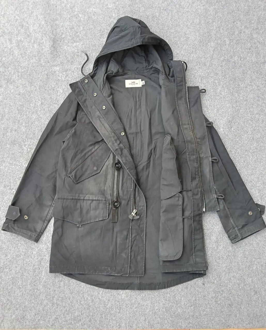 Coach 𝐂𝐎𝐀𝐂𝐇 Military Down Parka Jacket F21008 Black Size M Size US M / EU 48-50 / 2 - 2 Thumbnail