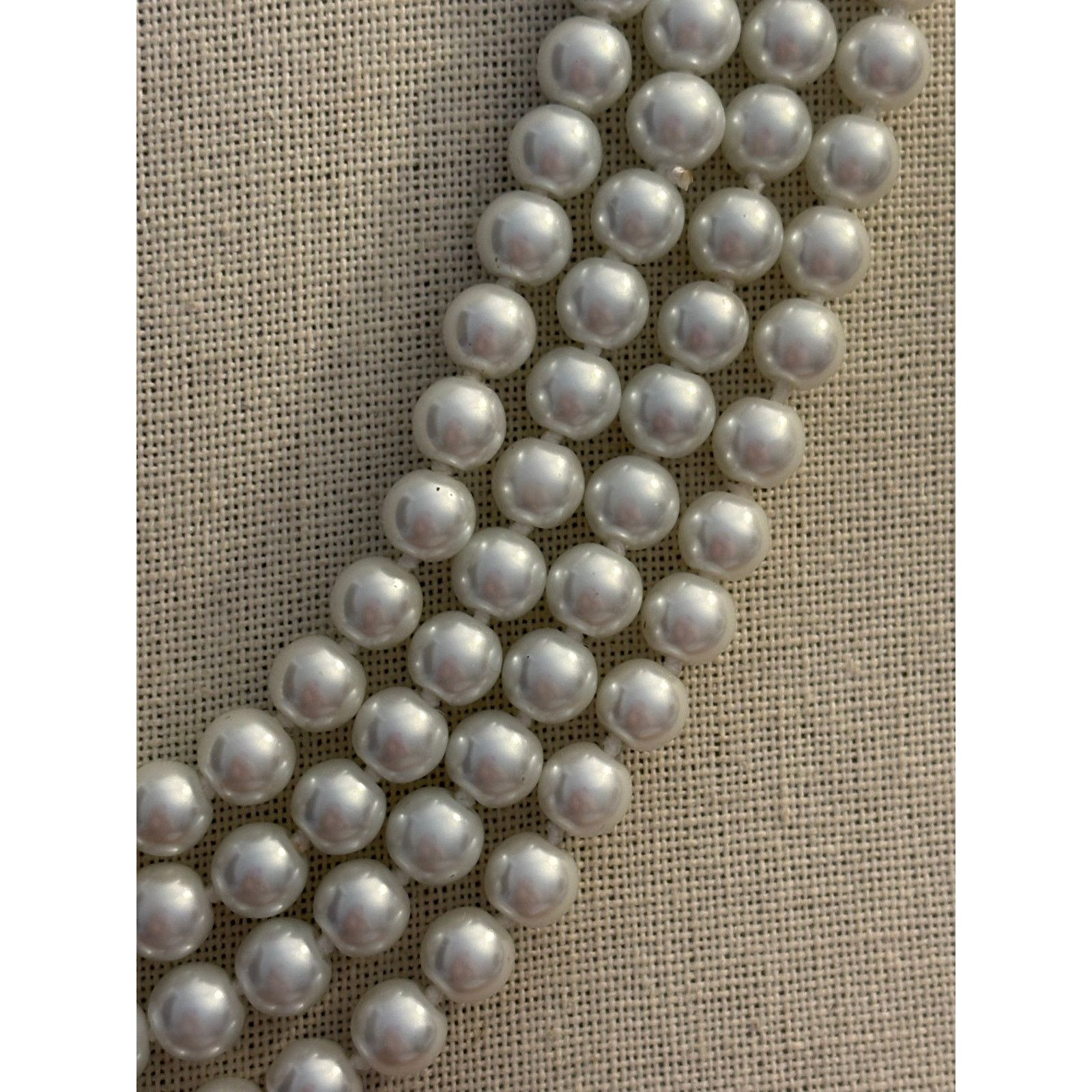 Other 2 Vintage Style 48” Faux Pearl Single Strand Necklace Size ONE SIZE - 2 Thumbnail