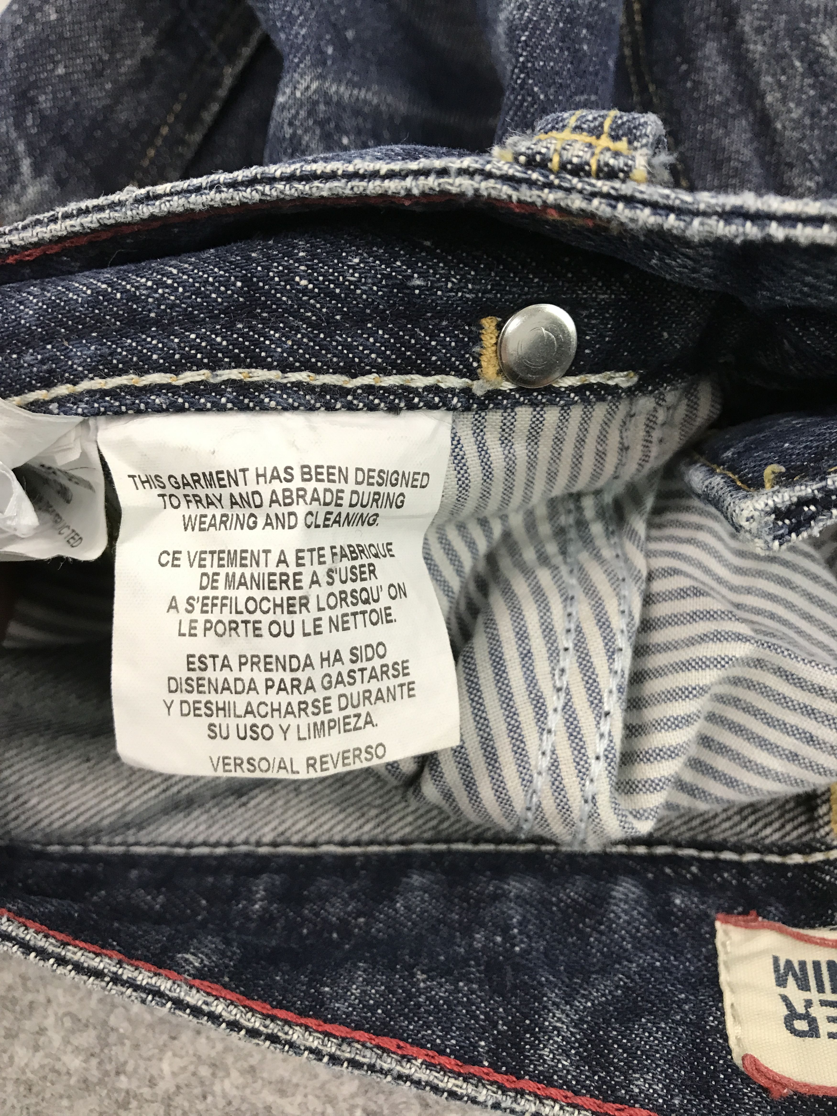 Tommy Hilfiger TOMMY HILFIGER DISTRESSED DENIM PANTS Size US 31 - 17 Thumbnail
