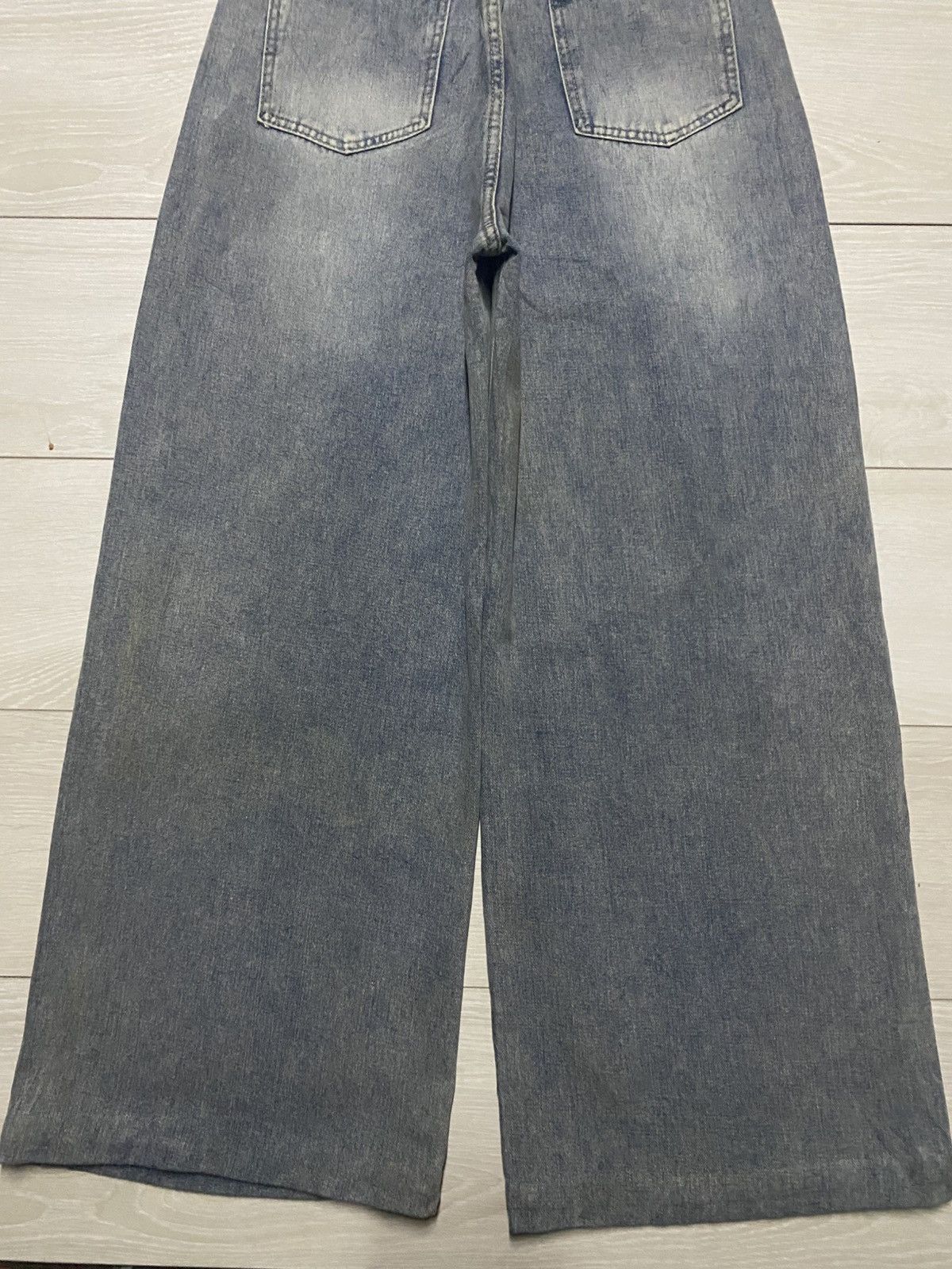 Japanese Brand Vintagw Japanese Brand Super Wide Leg Baggy Jeans Size US 29 - 3 Thumbnail
