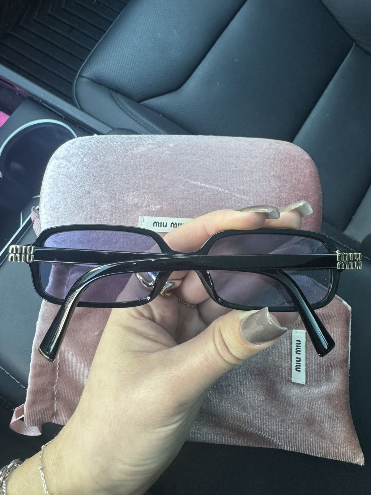 Miu Miu Miu Miu Regard Sunglasses Size ONE SIZE - 2 Thumbnail