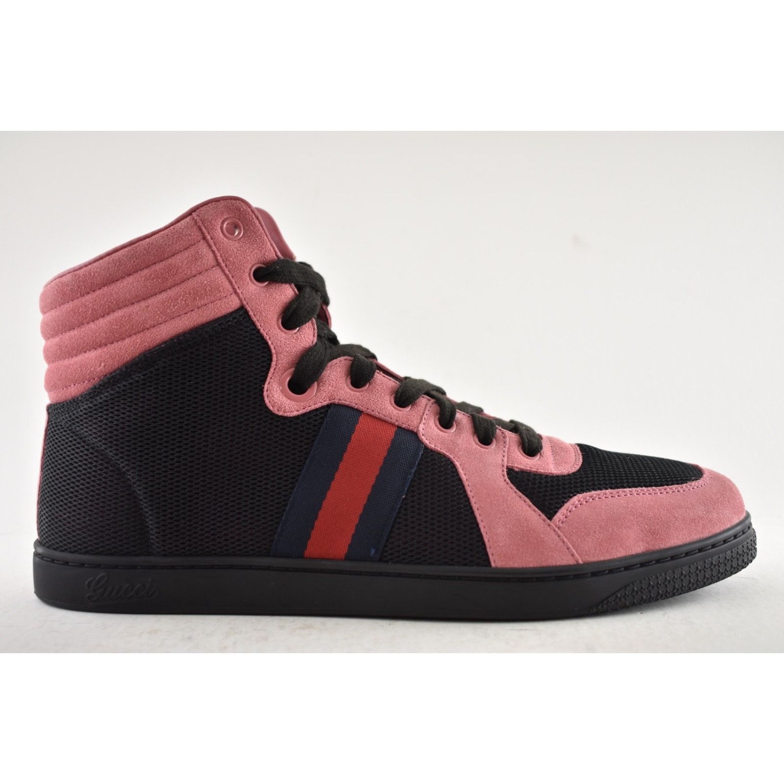 Gucci Gucci Thunder Stretch Black Pink Suede GG High Top US 10 Size US 10 / EU 43 - 2 Thumbnail