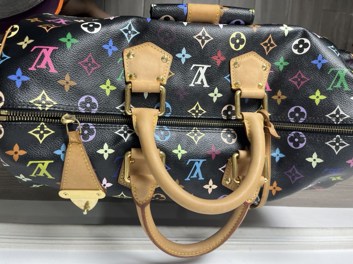 Louis Vuitton Louis Vuitton Black Murakami Monogram Speedy 40 Size ONE SIZE - 8 Thumbnail