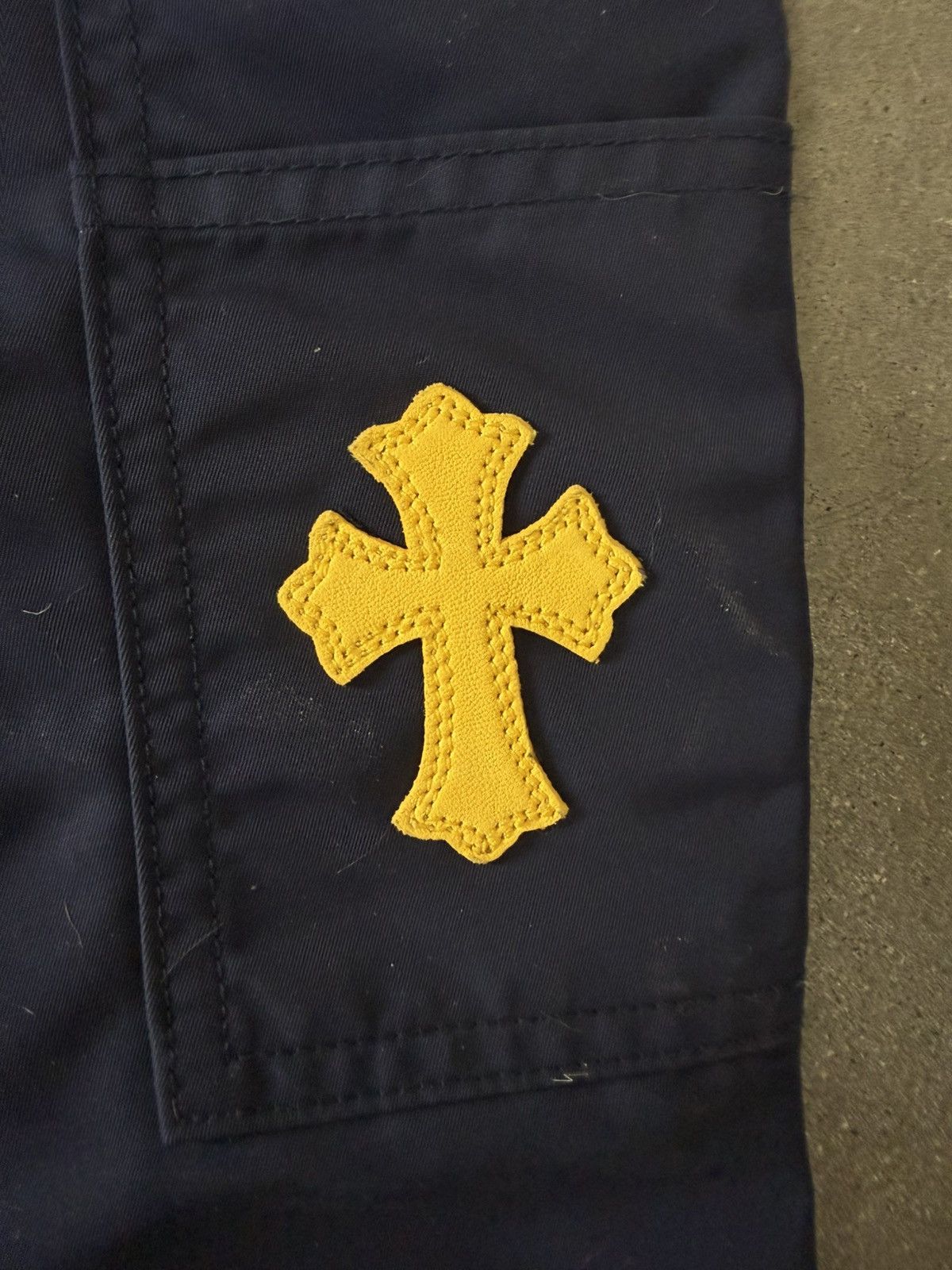 Chrome Hearts Chrome Hearts Navy Nylon & Leather Carpenter Pants Size US 34 / EU 50 - 11 Thumbnail
