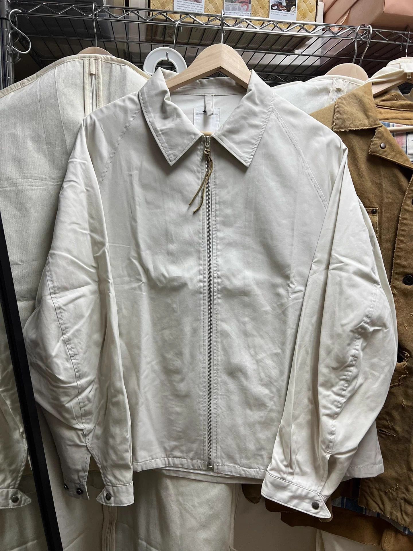 Visvim Beige Lightweight Zip-Front Jacket Size M Size US M / EU 48-50 / 2 - 1 Thumbnail
