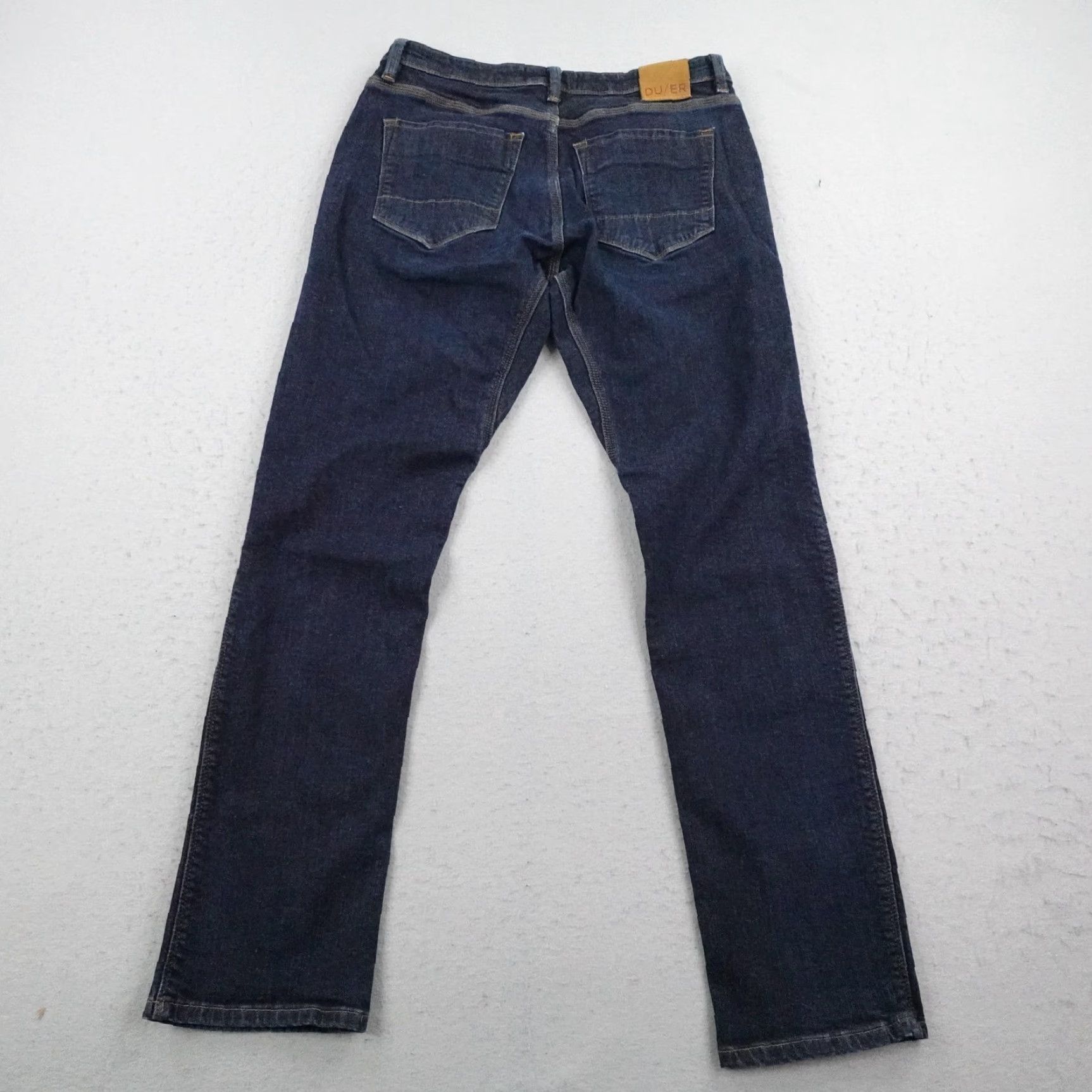 DUER DUER Jeans Mens 34x30 Blue Denim Slim Straight Stretch Dark Wash 5 Pocket Pants Size US 34 / EU 50 - 4 Thumbnail