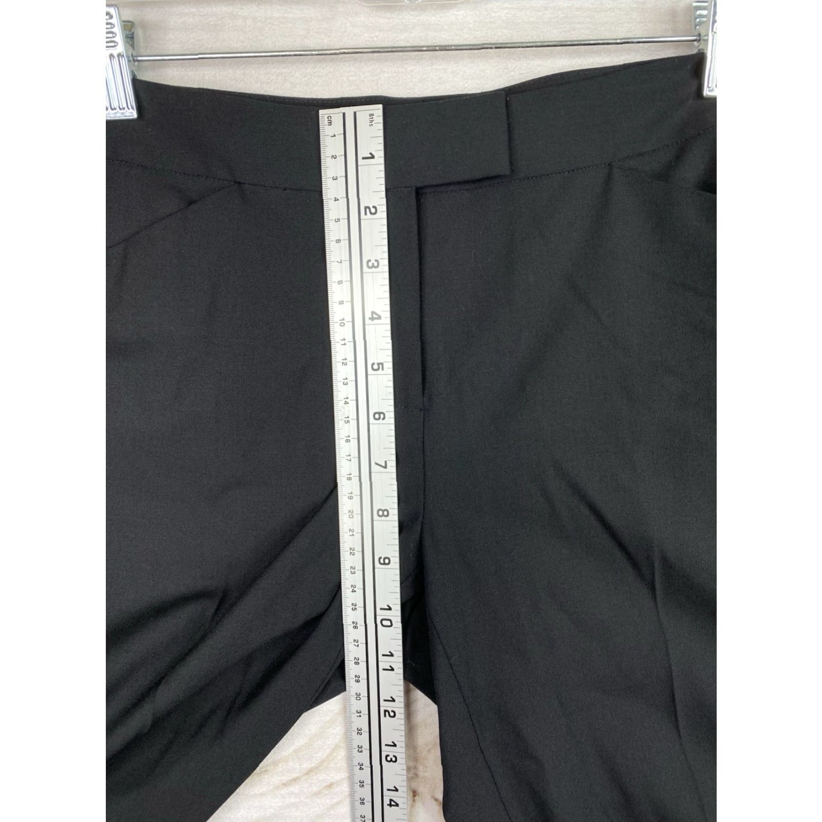 Vintage Lafayette 148 New York Wool Pants Sz 4 Black Straight Lightweight Business Formal Women Pants Size 27" / US 4 / IT 40 - 4 Thumbnail