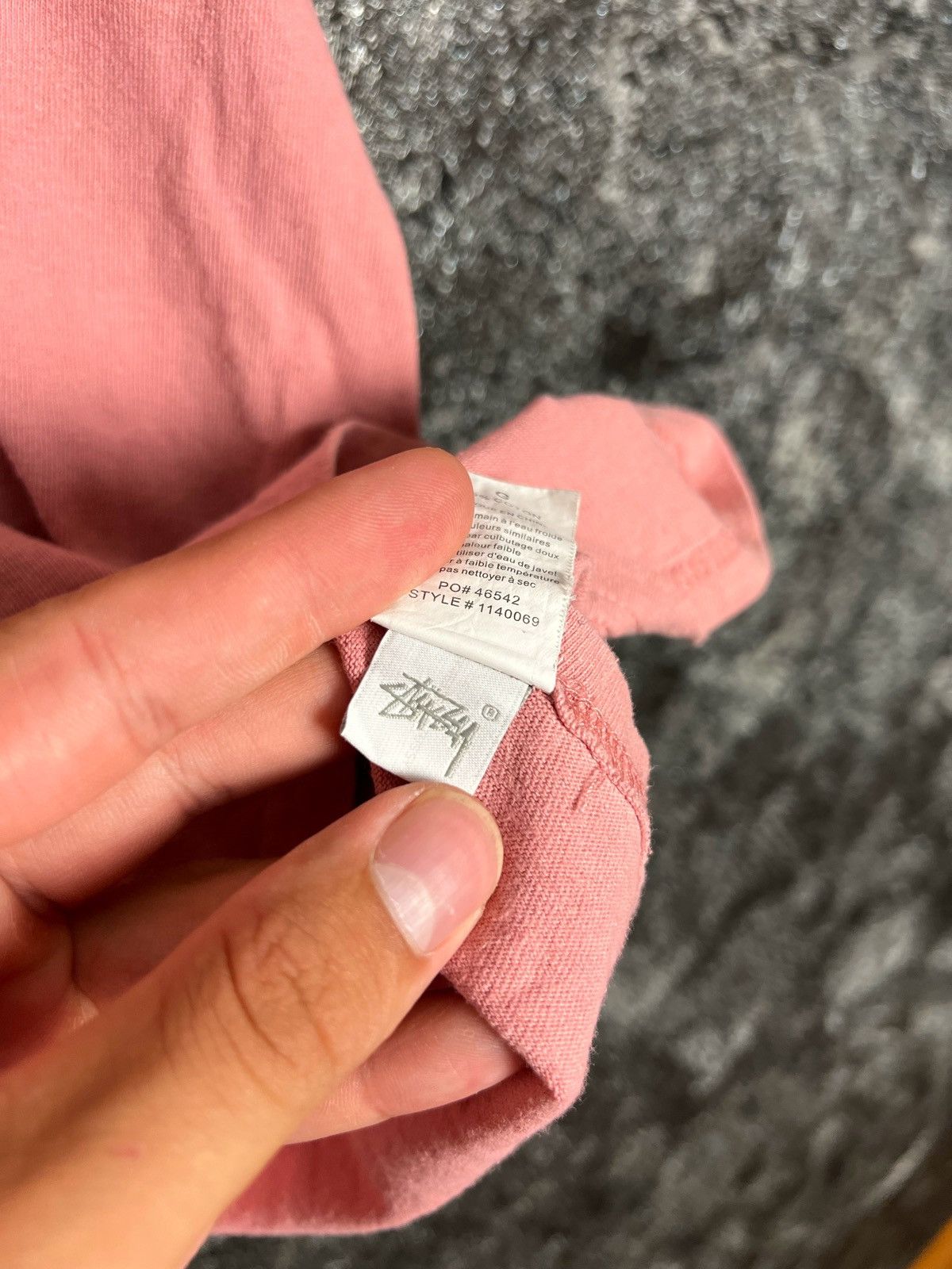 Stussy Y2K Stussy Small Logo Pink T-Shirt Short Sleeve Tee Size US L / EU 52-54 / 3 - 4 Thumbnail