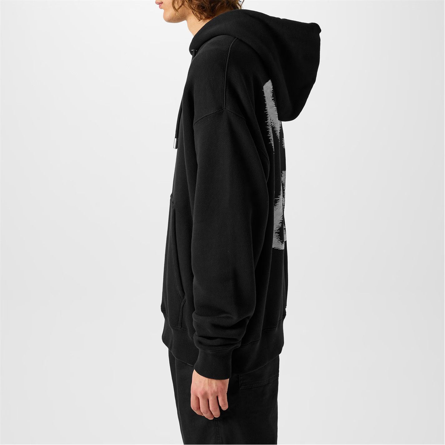 Off-White o1g2r1mq0226 Logo Print Cotton Hoodie In Black Size US XL / EU 56 / 4 - 5 Thumbnail