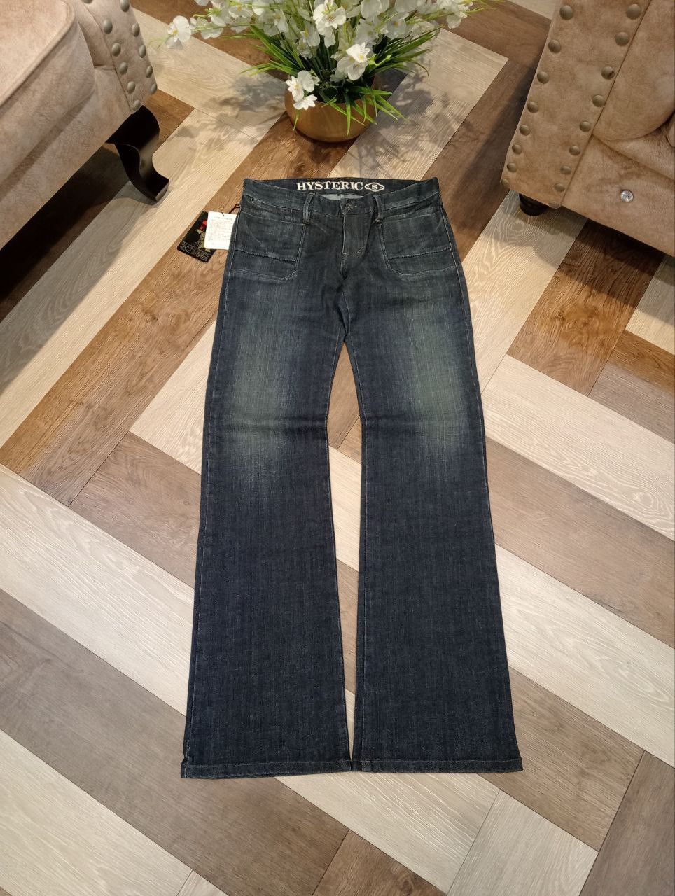 Hysteric Glamour HYSTERIC GLAMOUR JAPAN INDIGO STRETCH FLARED PANTS Size US 30 / EU 46 - 1 Thumbnail