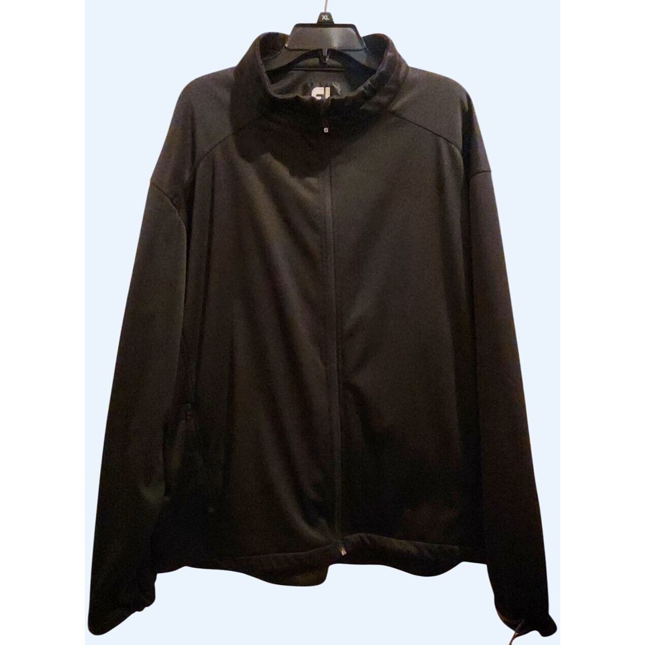 Footjoy Footjoy Mens Black Full-Zip Jacket With Zippered Pockets & A Size US XXL / EU 58 / 5 - 1 Thumbnail