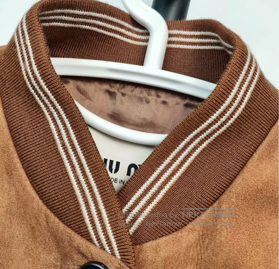 Miu Miu Miu Miu Brown suede embossed embroidery short jacket| Size S / US 4 / IT 40 - 3 Thumbnail
