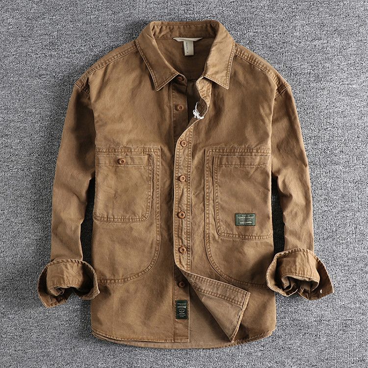 Japanese Brand × Vintage Heavy Wash Distressed Classic Retro Workwear Size US L / EU 52-54 / 3 - 1 Thumbnail