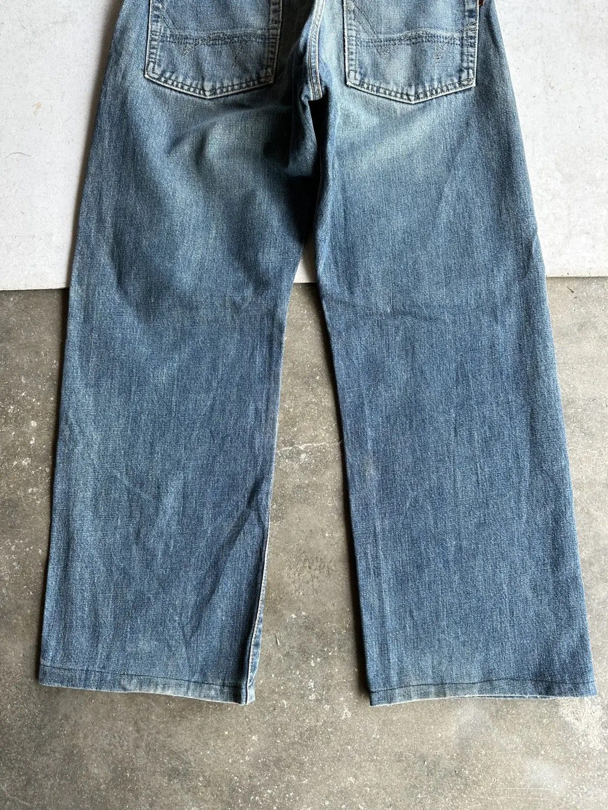 Self Edge 90’s REDLINE Vintage EDWIN 505 Jeans Leather Pai Denim Pants Size US 30 / EU 46 - 15 Thumbnail