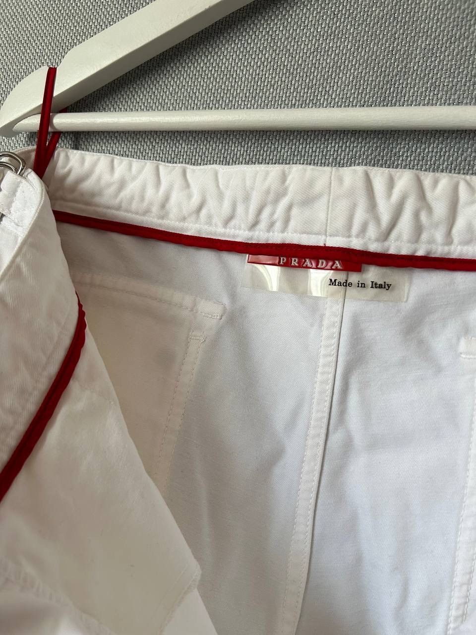 Prada Archive Prada Cargo White Denim Pants Size US 34 / EU 50 - 10 Thumbnail