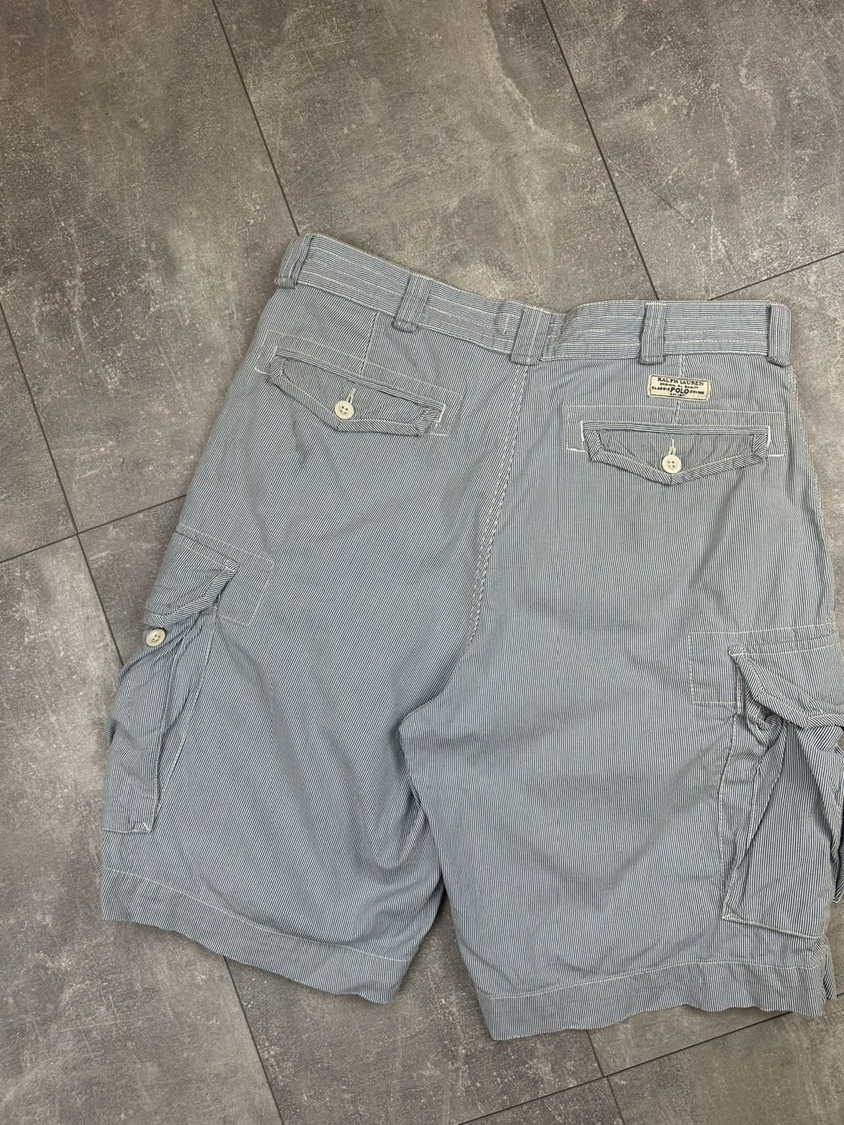 Polo Ralph Lauren Polo Ralph Lauren Cargo Striped Shorts Size US 38 / EU 54 - 10 Thumbnail