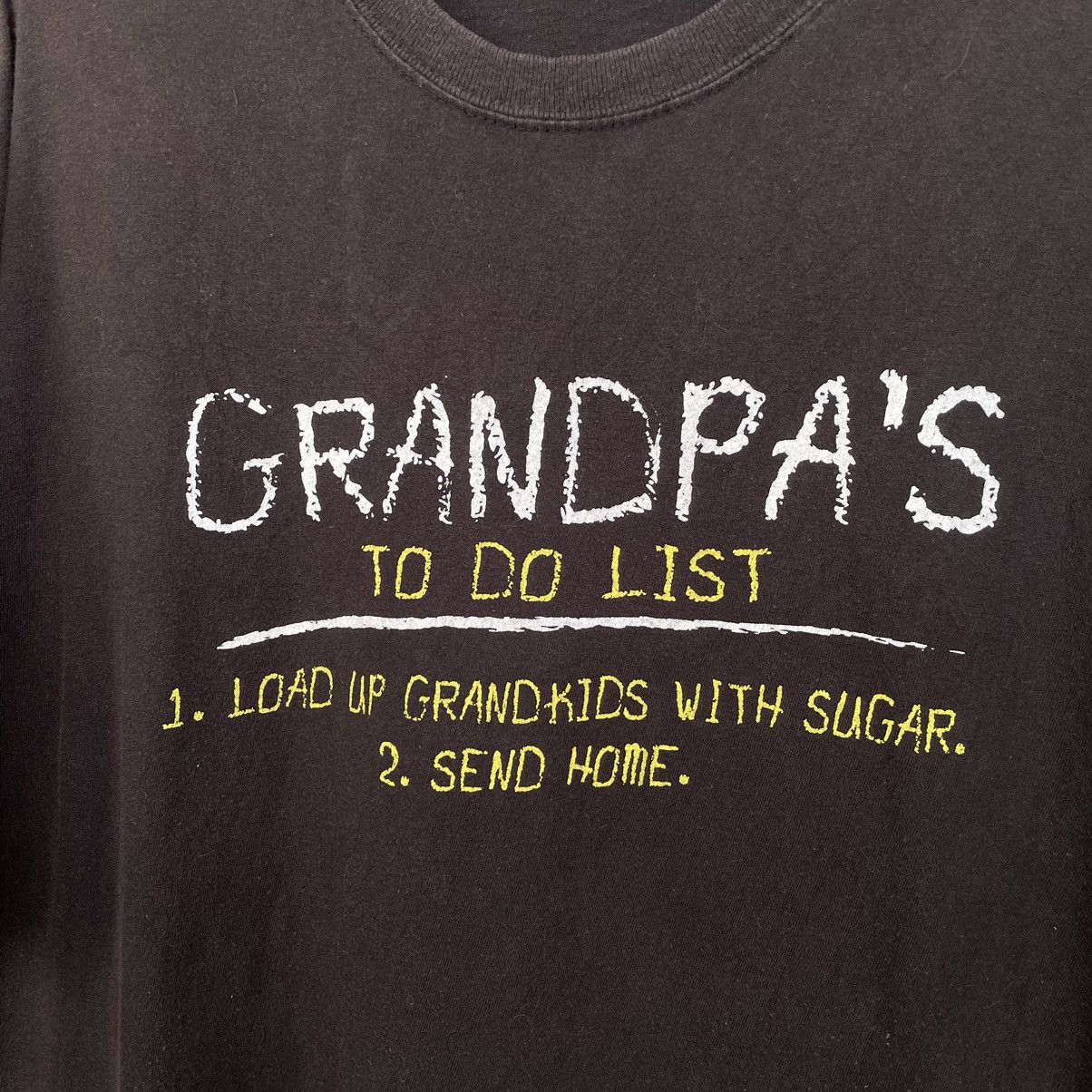Vintage Vintage 2000s Grandpa's To Do List Funny Humor T Shirt Size US XL / EU 56 / 4 - 2 Thumbnail