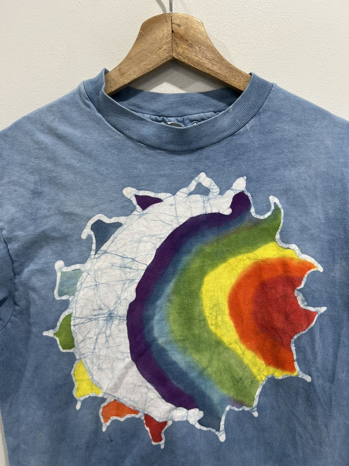 Vintage Vintage 90s Sun and Moon Tee Shirt tie dye Size US M / EU 48-50 / 2 - 2 Thumbnail
