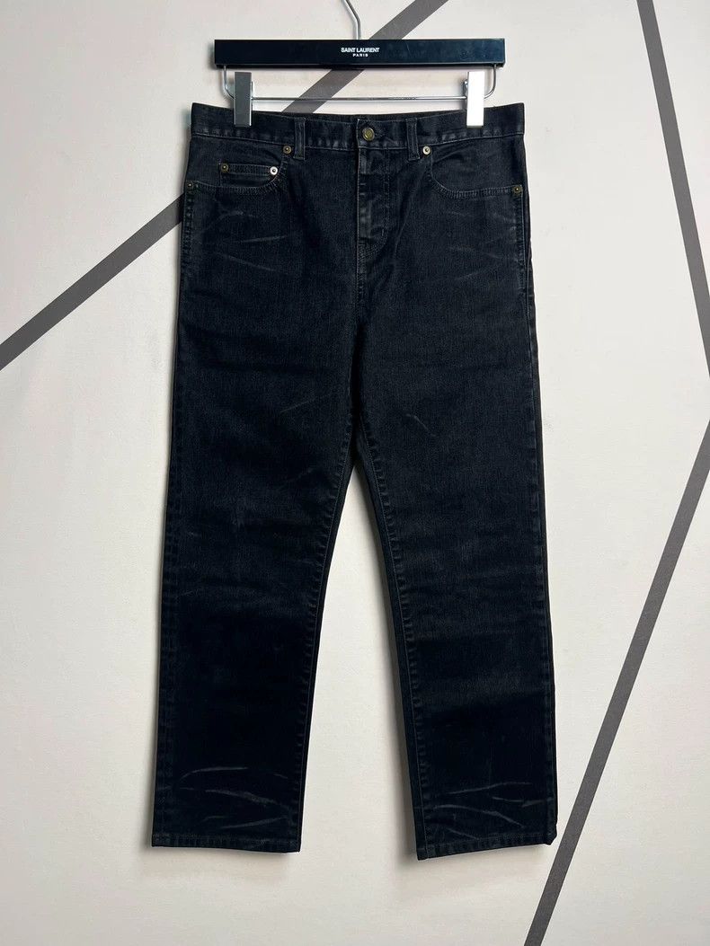 Saint Laurent Paris Saint Laurent Runway Black Slim Jeans - dmc Size US 29 - 1 Thumbnail