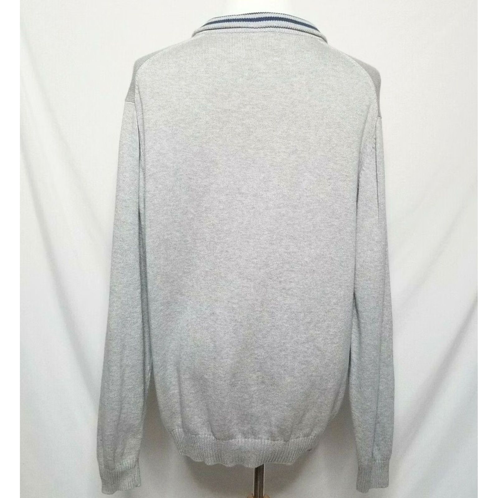 Brooks Brothers Brooks Brothers Mens XL Sweater 1/4 Zip Pullover Supima Cotton Gray Long Sleeve Size US XL / EU 56 / 4 - 4 Thumbnail