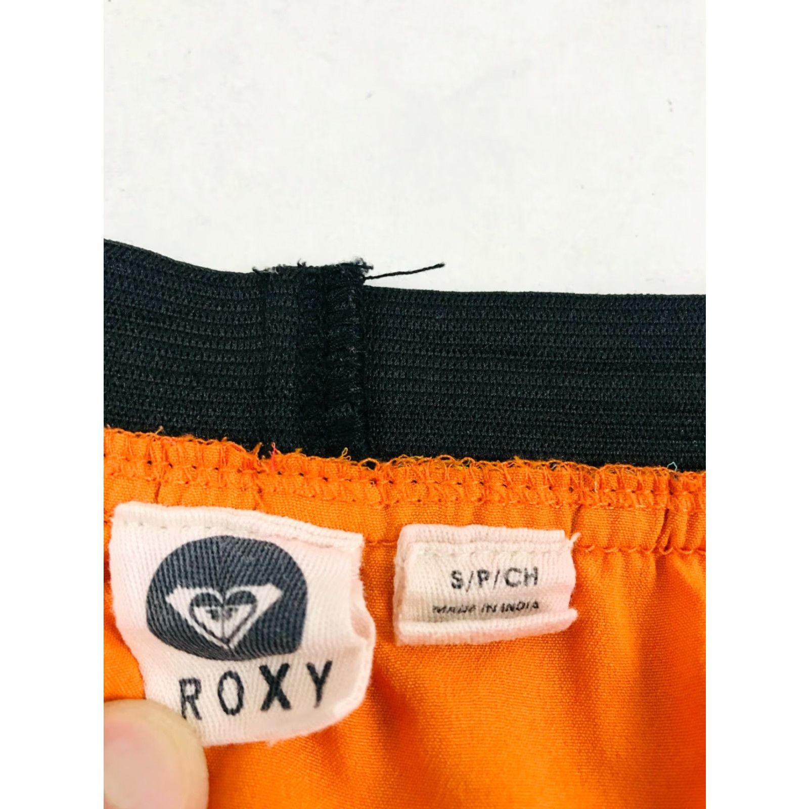 Vintage Roxy Knife Pleated A-Line Mini Skirt Women's Size Small Orange Floral Print Skirt Size 28" / US 6 / IT 42 - 5 Thumbnail