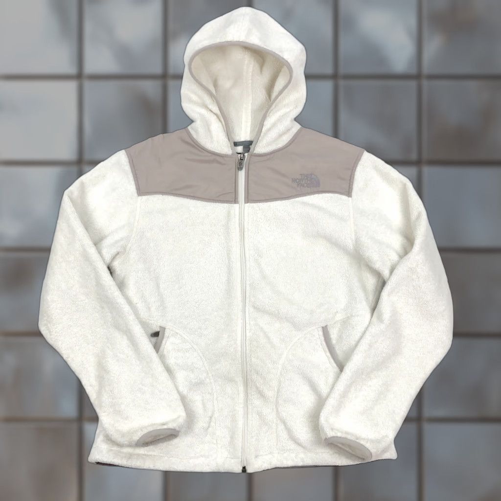 The North Face VINTAGE The North Face Fleece Jacket Womens L White Hooded Oso TNF Size L / US 10 / IT 46 - 1 Thumbnail