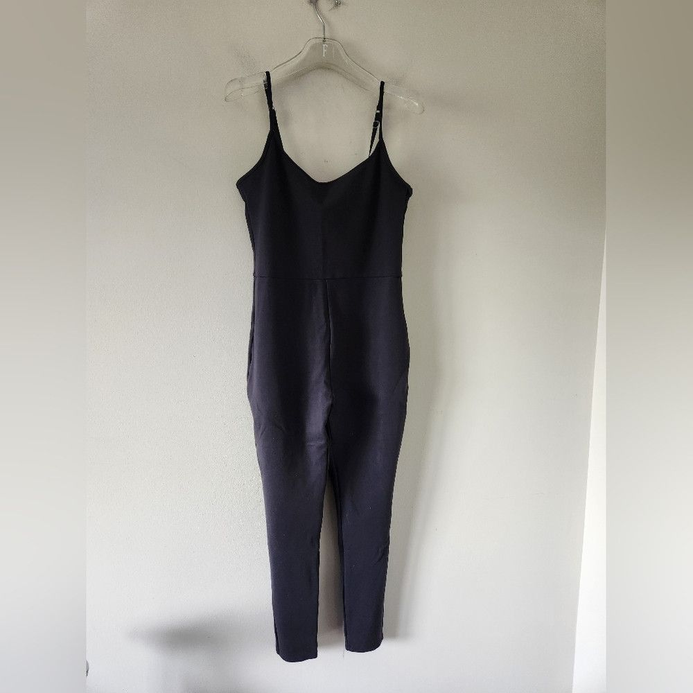 Abercrombie & Fitch ABERCROMBIE & FITCH | Ponte Jumpsuit Unitard Black Sz MEDIU Size 32" / US 10 / IT 46 - 3 Thumbnail