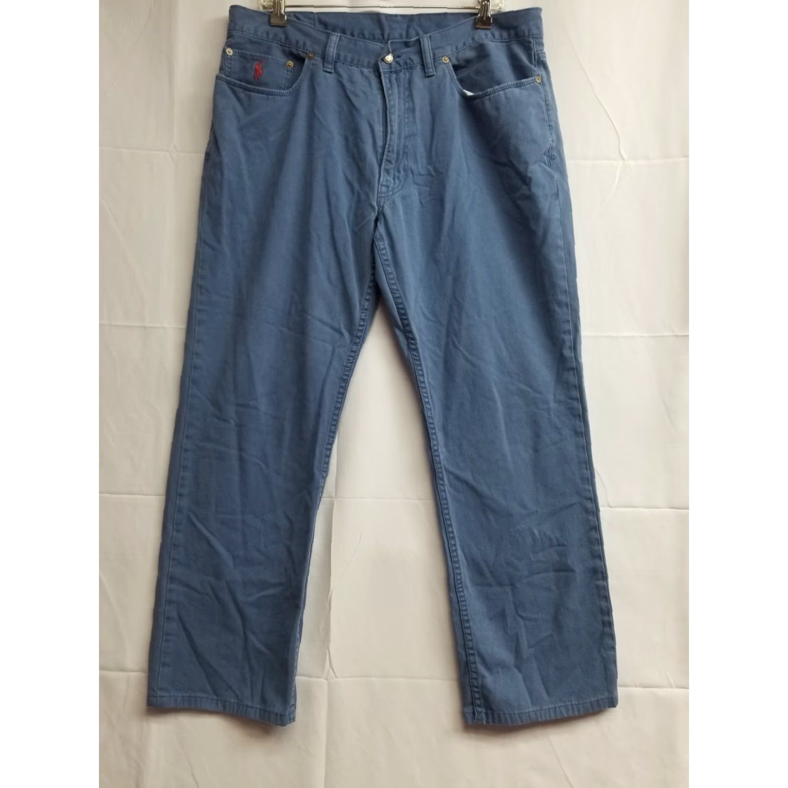 Polo Ralph Lauren VINTAGE Polo Ralph Lauren Jeans Mens 36x30 Blue Straight Leg Classic Fit Y2K Jeans Size US M / EU 48-50 / 2 - 2 Thumbnail