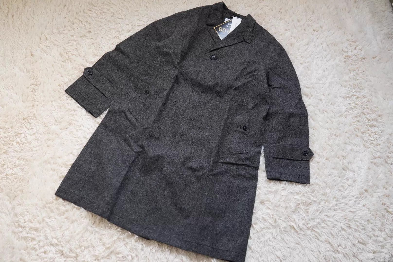 Nanamica Black Long Wool Blend Coat - Size M Size US M / EU 48-50 / 2 - 1 Thumbnail