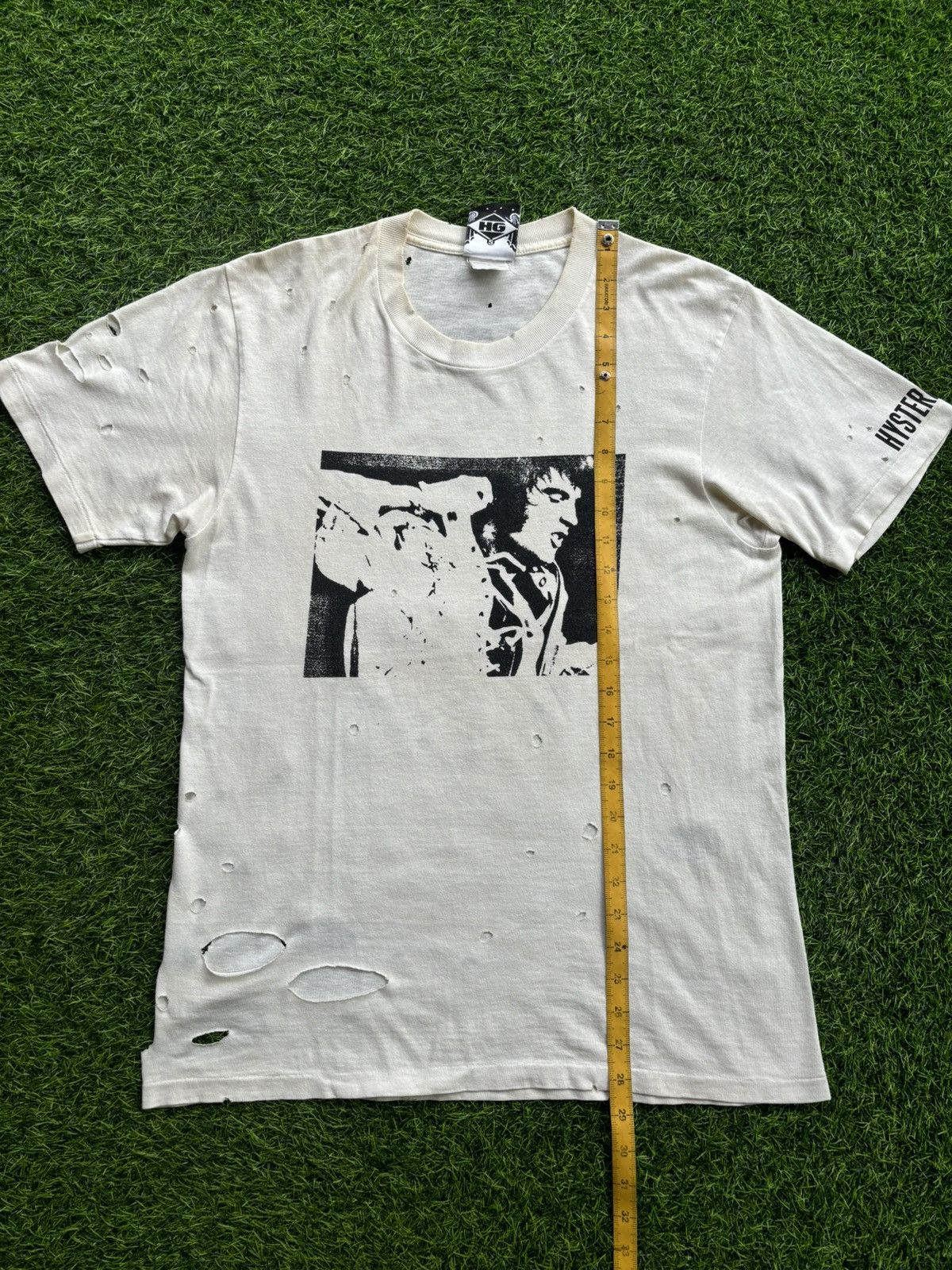 Hysteric Glamour Hysteric Glamour Elvis Presley Thrashed Tshirt Size US M / EU 48-50 / 2 - 15 Thumbnail