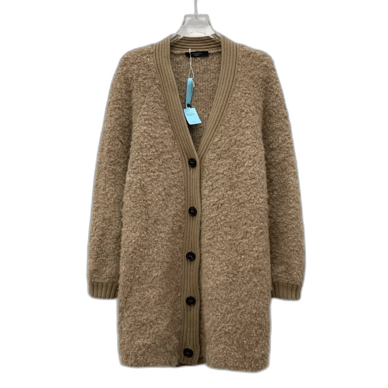 Weekend Max Mara Maxmara Brown Alpaca Wool Long Cardigan L Size US L / EU 52-54 / 3 - 1 Thumbnail