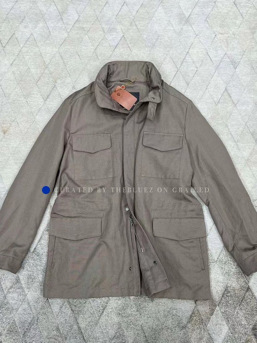 Loro Piana Brown Utility Jacket with Pockets - Size M Size US M / EU 48-50 / 2 - 1 Thumbnail