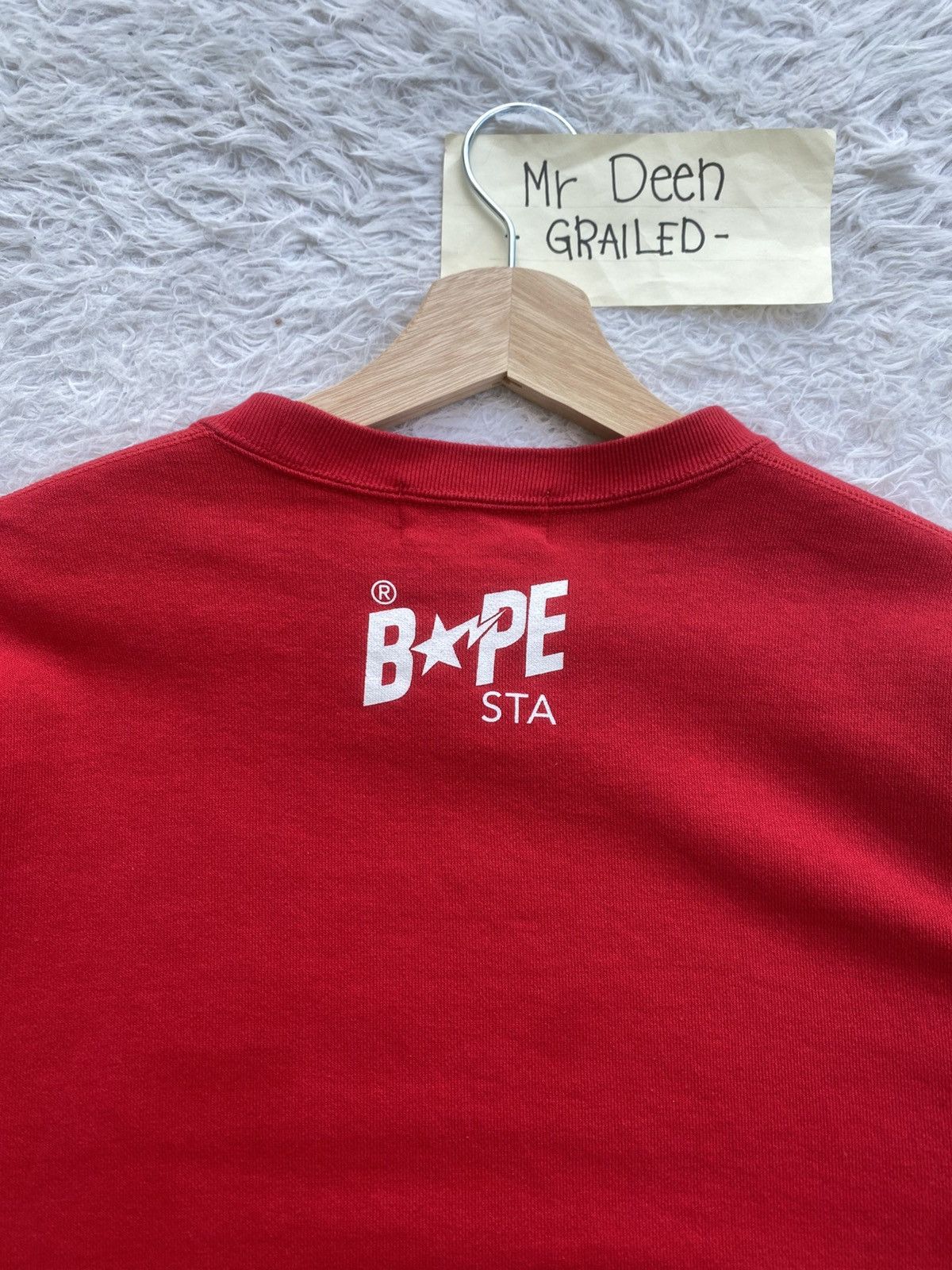 Bape Rare BAPE Camo Bapesta Crewneck Red Sweater Size US XL / EU 56 / 4 - 25 Thumbnail