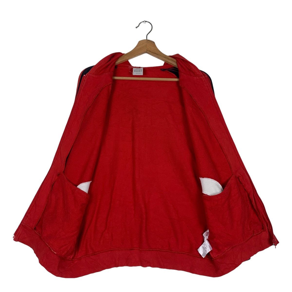 Adidas ADIDAS Big Logo Zipper Red Hoodies Training Wear #0826-C37 Size US M / EU 48-50 / 2 - 13 Thumbnail