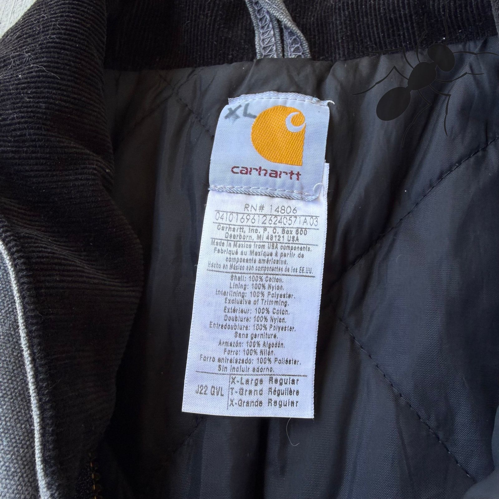Carhartt × Vintage Carhartt J22 GVL gray Arctic work wear jacket Size US XL / EU 56 / 4 - 5 Thumbnail