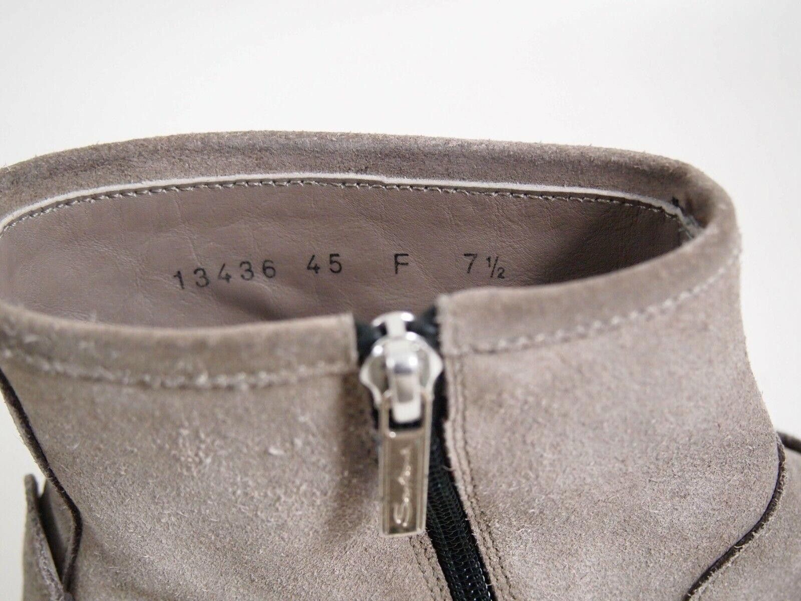 Santoni Santoni Double Monk Boots Gray Suede Mens US 8.5 EU 41.5 Size US 8.5 / EU 41-42 - 7 Thumbnail