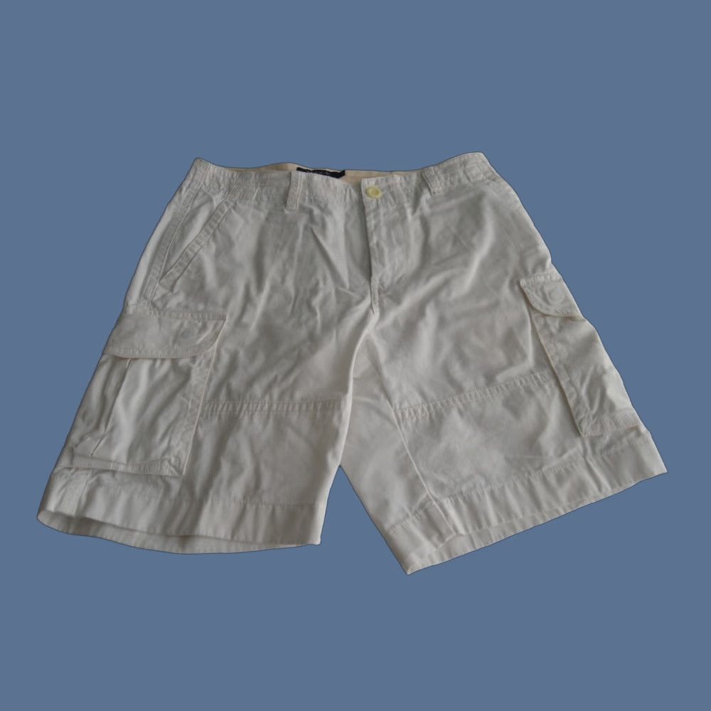 Tommy Hilfiger Tommy Hilfiger Men's Cargo Shorts White 32 Snap Pockets Size US 32 / EU 48 - 1 Thumbnail