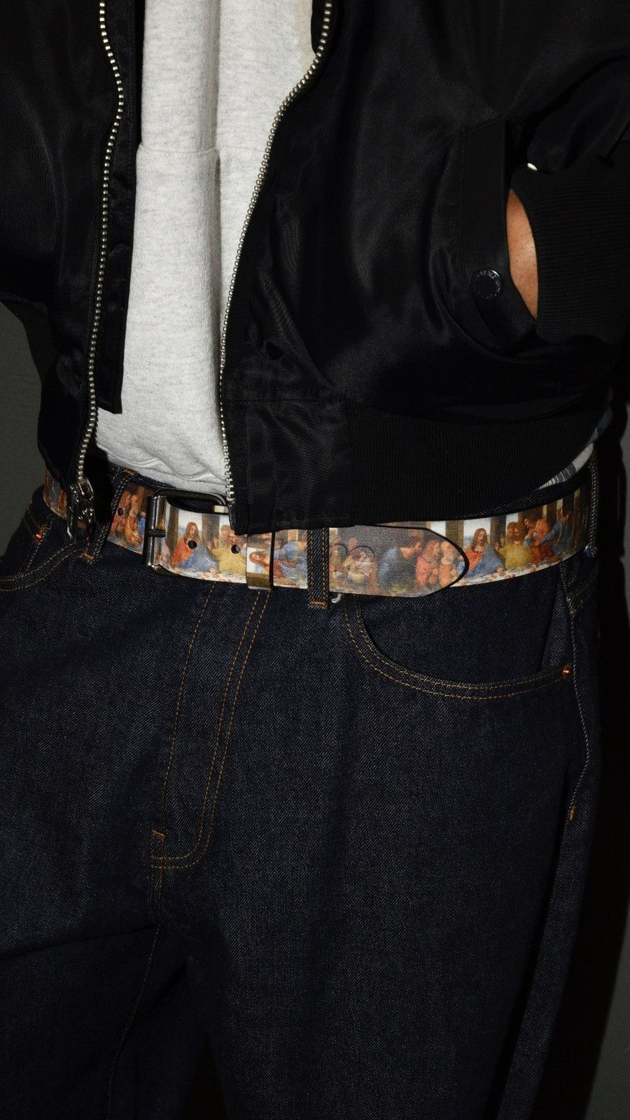 Supreme Supreme Last Supper Leather Belt Sz Small | Grailed
