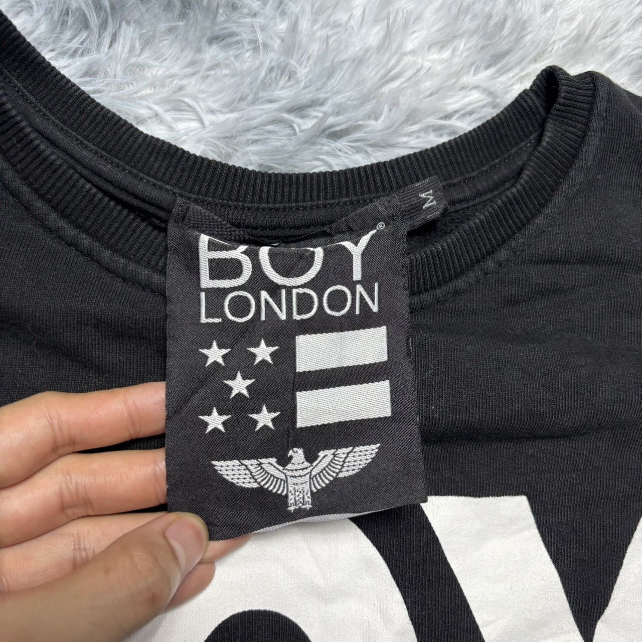 Boy London BOY LONDON Black Sweatshirt Dress - Size M (Made in Italy) Size M / US 6-8 / IT 42-44 - 2 Thumbnail