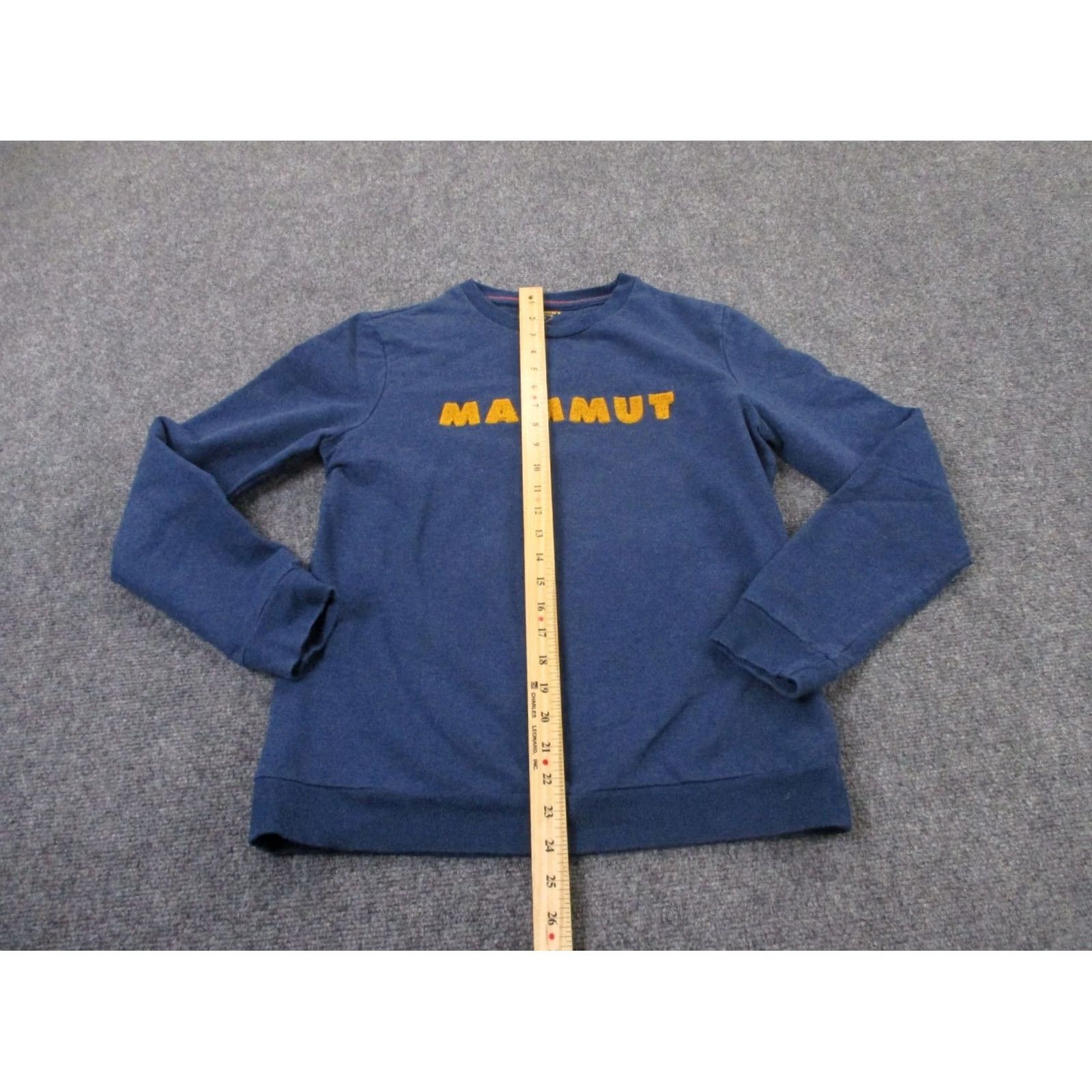 Mammut Mammut Sweatshirt Mens S Blue Pullover Knit Logo Casual Outdoors Hiking Heavy Pullover, Athletic Fit, Regular Size, Solid Pattern, Men Clothing Size US S / EU 44-46 / 1 - 3 Thumbnail