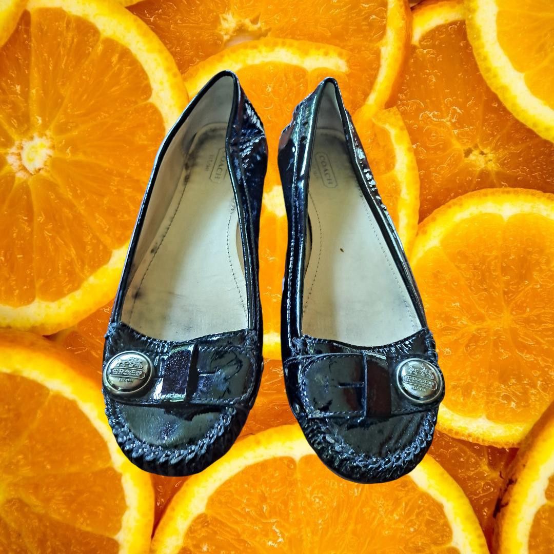 Coach Coach Goldie Black Flats Size 8 1/2 Size US 8.5 / IT 38.5 - 1 Thumbnail