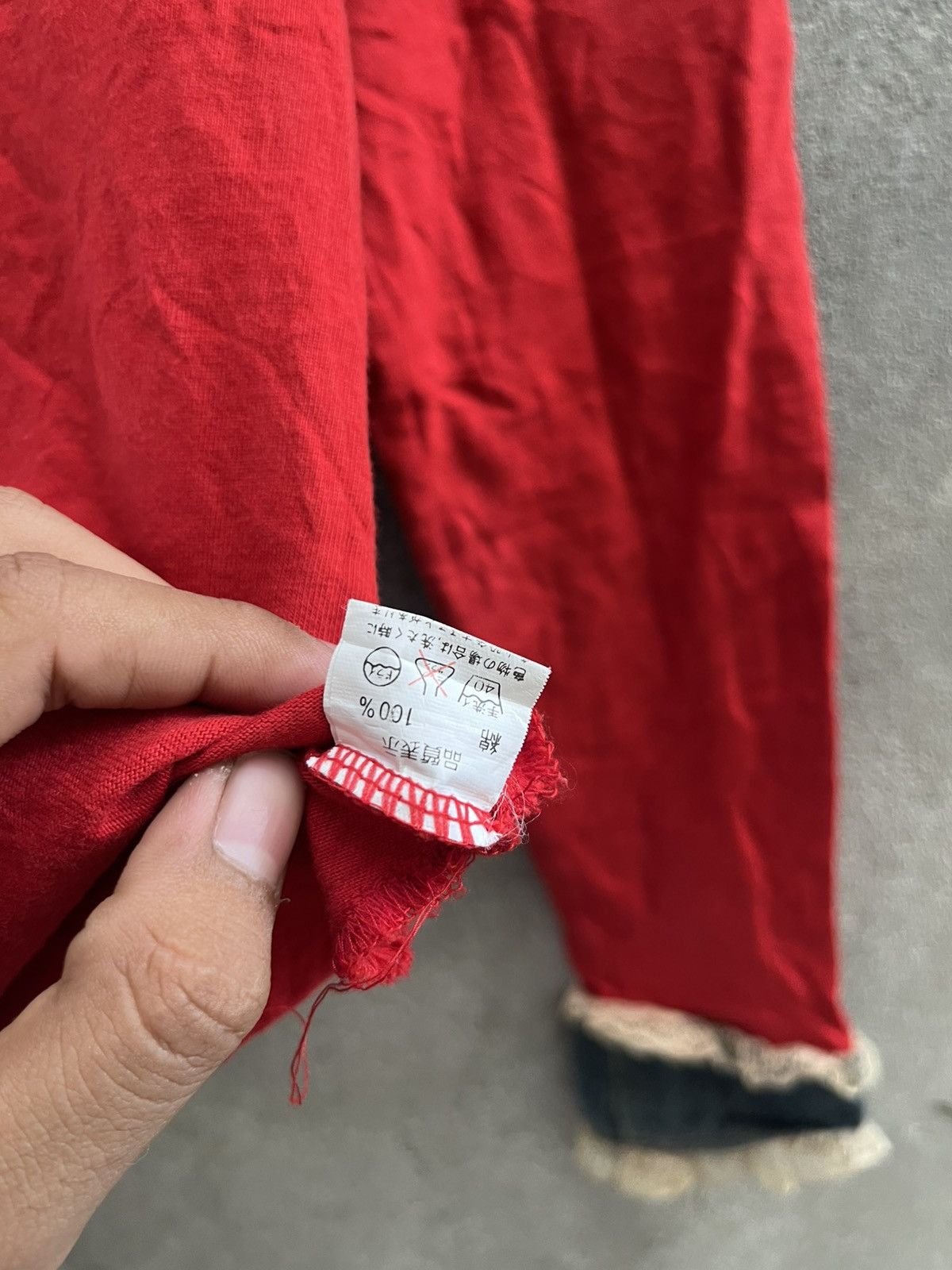 Handmade CHEAP★FED★ College Grunge Top – Japan Punk Y2K Size US XS / EU 42 / 0 - 14 Thumbnail