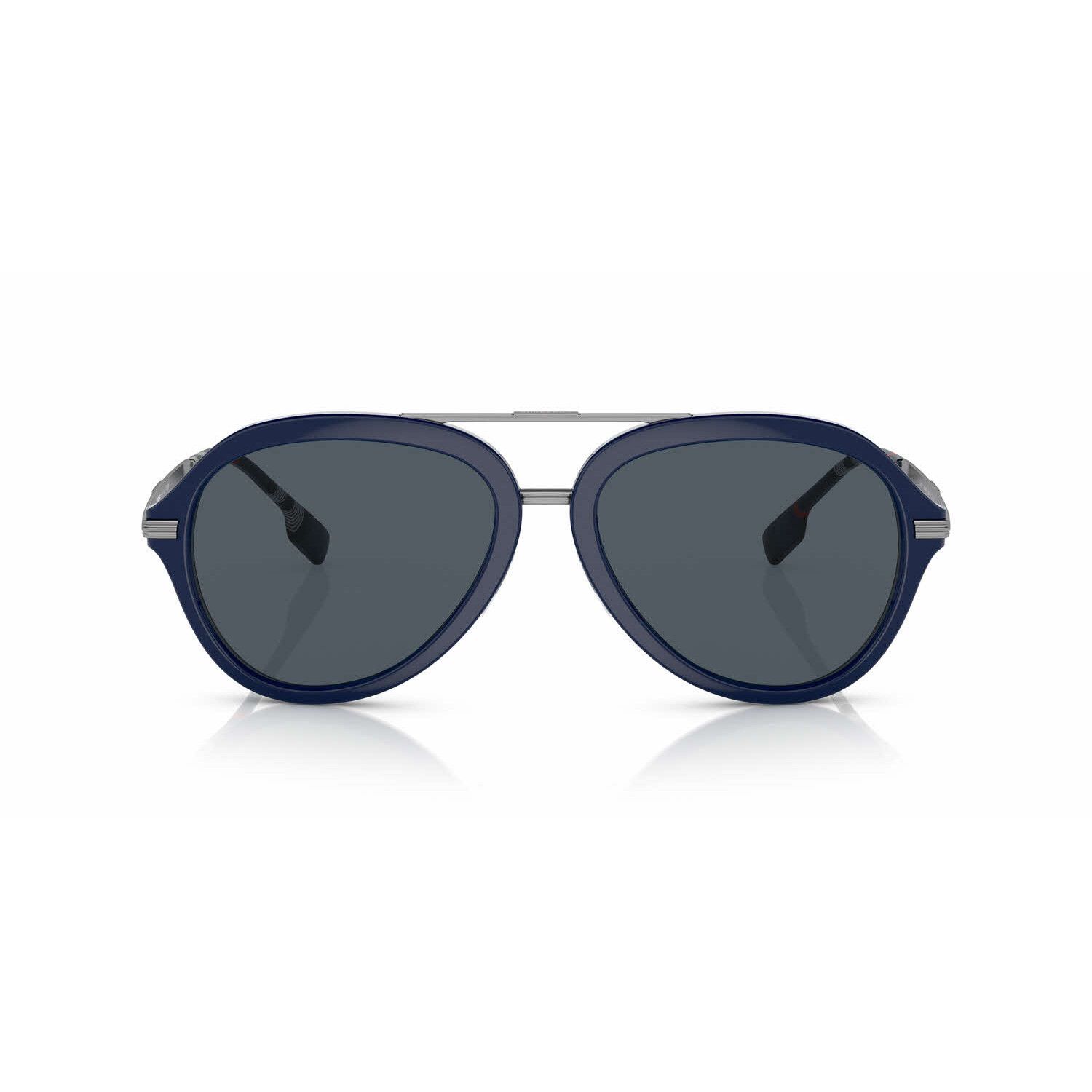 Burberry BURBERRY navy blue acetate and metal oval sunglasses Size ONE SIZE - 2 Thumbnail