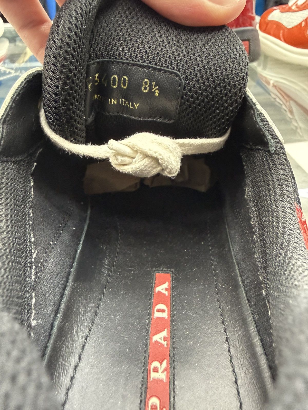 Prada Prada Cup Sneakers - Black/Red/White Size US 9.5 / EU 42-43 - 7 Thumbnail
