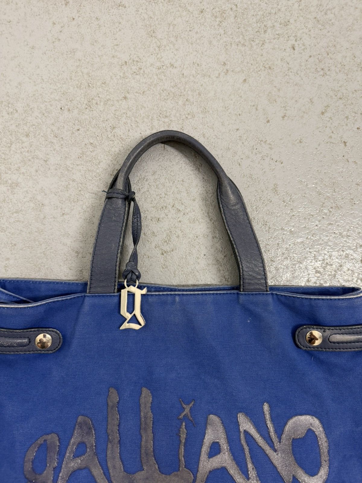 John Galliano Vintage 00s John Galliano Logo Cotton Bag Size ONE SIZE - 4 Thumbnail