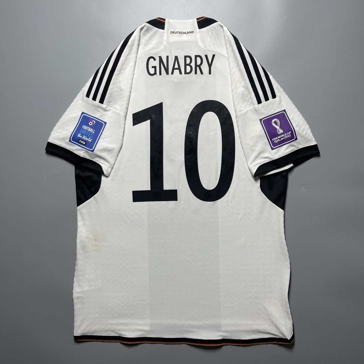 Adidas GERMANY ADIDAS 2022 WORLD CUP SOCCER HOME JERSEY #10 GNABRY Size US L / EU 52-54 / 3 - 1 Thumbnail