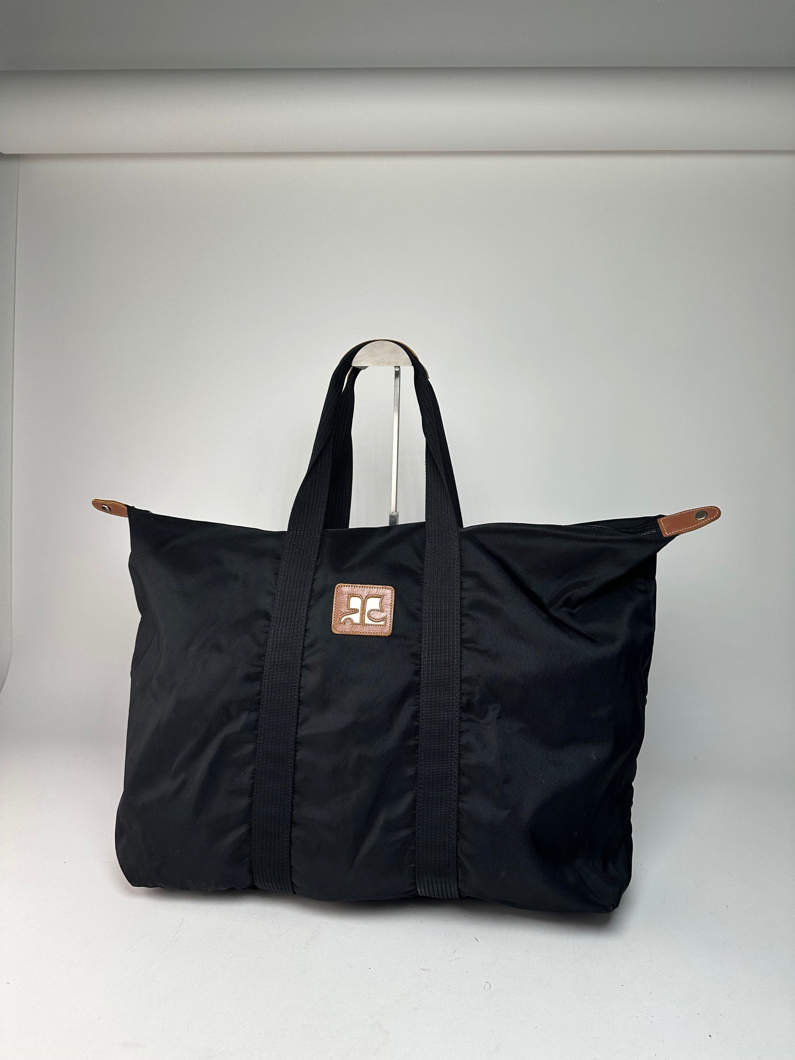 Courreges Vintage Polyester Travel Bag Black Size ONE SIZE - 1 Thumbnail