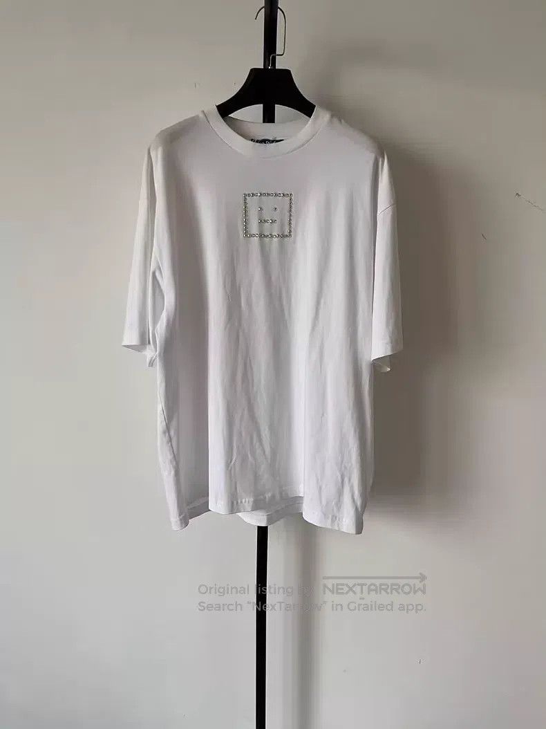 Acne Studios Acne Studios Face smile print solid color round neck short Size US M / EU 48-50 / 2 - 1 Thumbnail