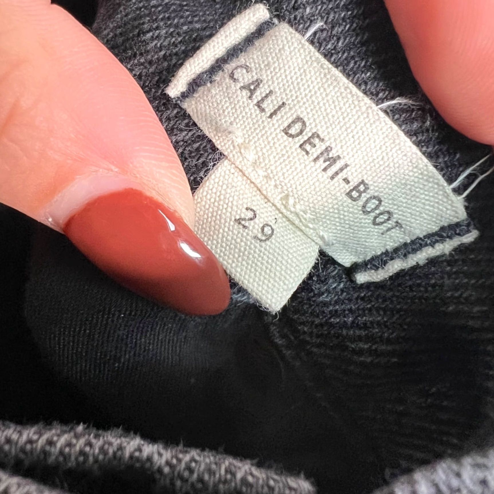 Madewell Madewell Cali Demi-Boot Jeans Denim Black Wash Womens Size 29 Bootcut Jeans 5-Pocket Design High Rise Adult Womens Black Madewell Cali Demi-Boot Jeans Size 29" - 4 Thumbnail